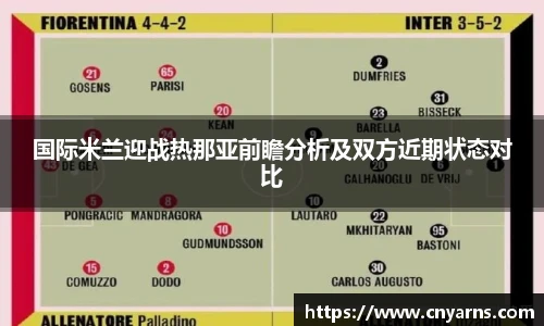国际米兰迎战热那亚前瞻分析及双方近期状态对比